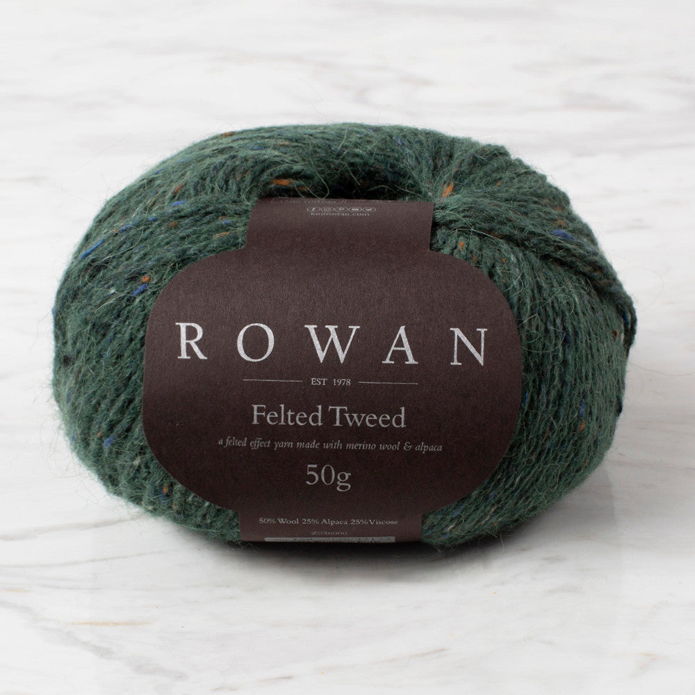 Rowan Felted Tweed 50gr Koyu Yeşil El Örgü İpi - 158